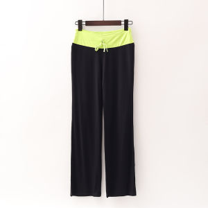 กางเกงโยคะทรงตรงเอวยางยืดสำหรับผู้หญิง ทรงสลิมฟิต ระบายอากาศได้ดี แห้งเร็ว ดูดซับเหงื่อได้ดี กางเกงขายาวลำลองสำหรับผู้หญิง