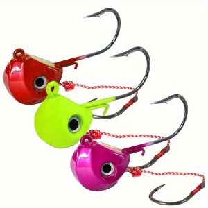 WEIHE 1PC 3D Fisheye Production Fishing Hard Lure Metal Heads Lead Fish