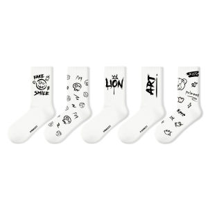 PRIMEET | Cute Japanese Style Mid-Length Cartoon Cotton Long Socks