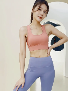 NYK Beauty Back Closure Sports Bra with Chest Pad Women Shockproof Row Buckle Yoga Bras Running Gym High Support Breathable Sportswear