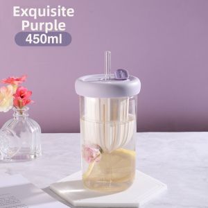 Heat Resistant Drinking Straw Glass Tumbler