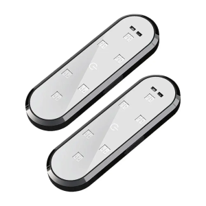 2Pcs Car LED Door Lights RGB Led Wireless Door Warning Lights USB Welcome Door Sill Projector Magnetic Auto Ambient Lamp Puddle