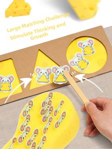 Preschool Montessori Early Education Matching Teaching Aids Shape Recognition Intelligence Training Fine Motor Skills Toys