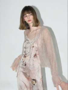 COCOBELLA | Shimmer Sparkle See-Through Leisure Summer Jacket