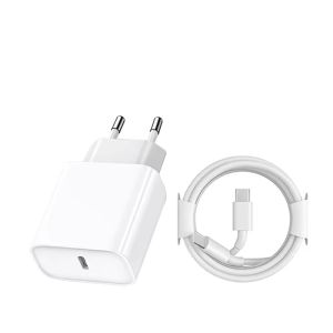 Sạc Nhanh PD 30W Với Cáp Type C To C Dài 6.6FT Dành Cho iPhone 17/16/15 Bộ Chuyển Đổi Sạc Nhanh Phích Cắm US/EU