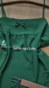 Set đồ nữ Vải đũi bộ đồ nữ áo 2 dây quần đùi dễ thương Freesize 40-56kg