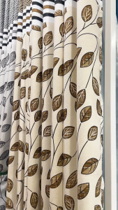 KKM Curtain Fortune Leaf Blackout Hook&Ring/Langsir Jacquard Fortune Leaf Terbaru Cangkuk dan RIng- Corak terunsur kini Eyelet Ring Fabric Soft Textiles