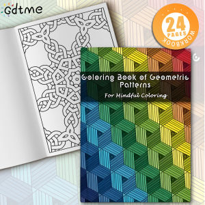 Geometric Coloring Book: Abstract Patterns Mandalas Intricate Designs for Adults Stress-Relief and Relaxing Drawing Books