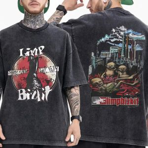 Limp Bizkit Graphic T-shirt Washed Oversized Women Men Street Y2k Hip Hop Casual Short Sleeve T Shirt Streetwear Female Clothing