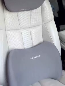 Gối tựa đầu và lưng chống đau mỏi dành cho ô tô chất liệu cao su non bọc vải cotton hàng cao cấp awesome