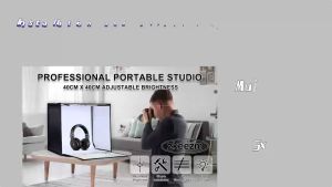 Zkeezm Fotobox 60cm 160 LED Light Srip 40cm RGBW Portable PhotoBox Studio Photo Foto Box