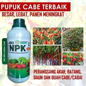 NPK LAKSA GROW 500 ML - Pupuk Pelebat Buah Cabe Pupuk Kalsium Cabe Melebatkan Cabe Tanpa Rontok Obat Ajaib Perangsang Cabe Terbaik Merangsang Buah Cabe Lebat Pupuk Organik Cabe Lebat Tanpa Rontok