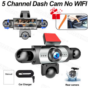 5CH Degrees Car DVR WiFi 360° Rotatable Lens 1080P HD Parking Monitoring G-Sensor Wide Angle for Car Truck SUV Van Automotive