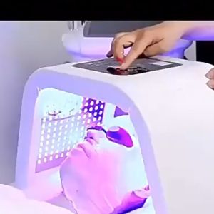 Oberni PDT LED Masker Alat Facial Wajah Light 7 Warna Lampu Spa Face Terapi Sinar Untuk Peremajaan Kulit Masker Led Pemutih Dan Peremajaan Kulit