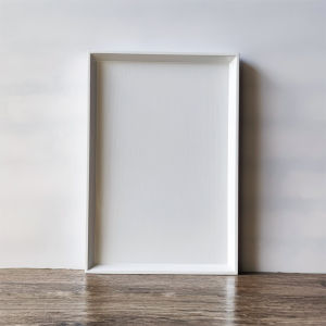 Yimu North European Style White Wooden Tray Rectangular Dining Tray Household Flat Plate Tea Tray Hotel Restaurant Storage Tray