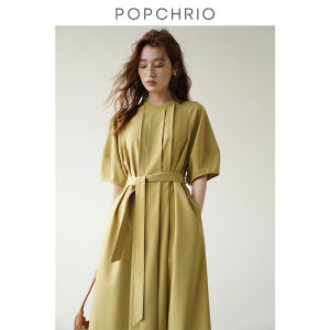 POPCHRIO | Đầm Suông Dáng Xòe Tay Lồng Phong Cách Retro Mùa Hè