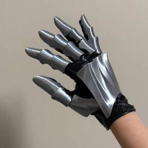 ถุงมือของเล่นแบบกลไก ถุงมือคอสเพลย์ ถุงมืออัศวิน ผลิตจากวัสดุ PETG พิมพ์ 3 มิติ มีความยืดหยุ่นสูงเหมือนถุงมือหุ่นยนต์