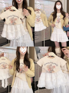 Áo Thun in Hình Thỏ Mùa Hè Cho Mẹ Và Con Gái Tay Ngắn Đa Năng Thường Ngày Cotton Cho Bé Gái Từ 1-14 Tuổi