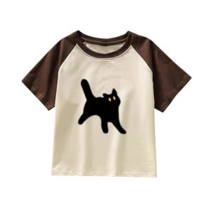DVDK | Áo Thun Phong Cách Crop Cotton Ôm Sát