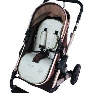 Belecoo Ice Silk High View Landscape Baby Stroller Mat FreeKids Baby Carriage Universal Vine Seat Cushion Infant Supplies