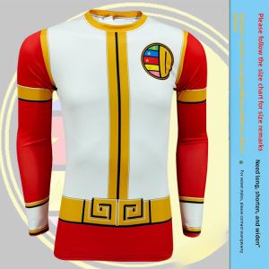 Zhaohe Gosei Sentai Dairanger T-shirt Mens and Womens Bodysuit Kung Fu Team Clothes Super Team Uniform Cos