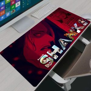 Bandai | One Piece Shanks Gaming Mouse Pad Gamer Home Computer HD Mousepad XXL Keyboard Pad Carpet Non-Slip Office Mouse Mats