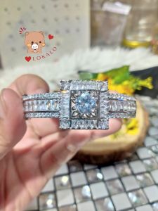 (Có Video) Vòng Tay Nữ Mạ Bạch Kim Khảm Đá Mặt Đính Viên Đá Lớn Cao Cấp - Đeo Khoá Rất Chắc - Giúp Sáng Đẹp Lên Đôi Tay Chị Em - Lokalo 5922