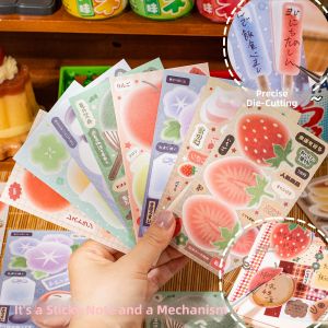 Yuxian | Vintage Fruit Dessert Style Decorative Sticker Book