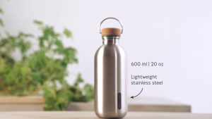 Black+Blum Stainless Steel Bottle with Leak Proof Lid (600ml)