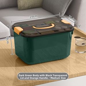 Household First Aid Kit Double Layer Storage Box