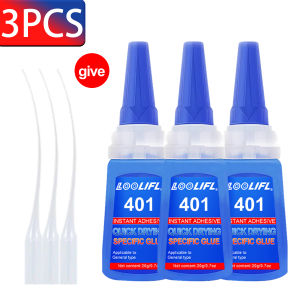 Loolifl 401 Instant Super Glue 1-7 Cái Chất Cyanoacrylate Khô Nhanh Mạnh Mẽ Cho Nhựa Gốm Sứ Kim Loại Kính Độ Bền Liên Kết Cao Sửa Chữa Thủ Công