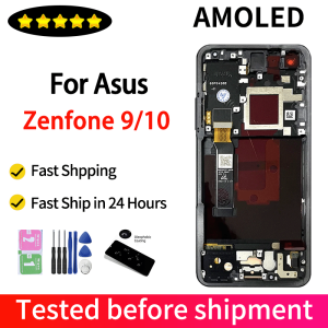 Super AMOLED For Asus Zenfone 9 9Z LCD AI2202 Display Screen Touch Digitizer For ASUS Zenfone 10 10z AI2302 Display Replacement