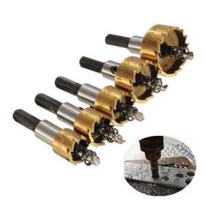 5 PCS Mata Bor Carbide Tip Wood Metal Hole Saw Cutter