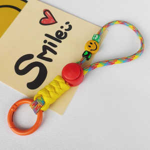 Handwoven Colorful Car Keychain Pendant Couple Bag Charm Cute Bookbag Hanging Decorations Luxury Feelings Creative Gift
