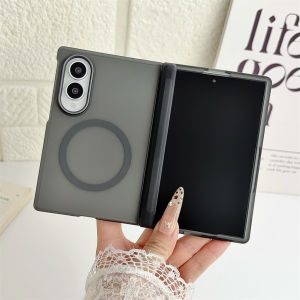 szhaiyu | Fold8 Matte Translucent PC Phone Case Front Screen Film For Samsung Galaxy Z Fold 8 Ultra 7 6 5 Magnetic Hinge Protective Cover