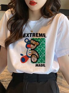 Pure Cotton Short Sleeve T-Shirt Women's Summer White Female Summer Clothes 2025 New Small Size Half Sleeve Body Shirt Top