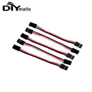 5/10 Cái Cáp Dây Dẫn Servo 3 Pin 10cm Dây Nối Dài Đầu Nối JR Đực-Đực Dùng Cho Máy Bay Xe Thuyền Điều Khiển Từ Xa FUTABA - Phụ Kiện Điều Khiển Từ Xa