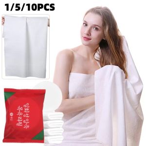 1/5/10pcs Disposable Travel Towels Compressed Facial Wipe Portable Trip Essential Quick-Drying Towel Household Washable Wipes