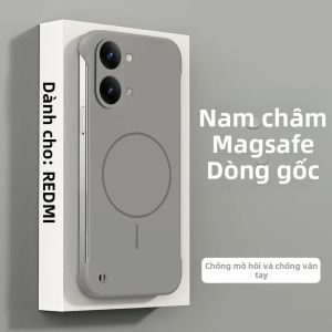Ốp Lưng Điện Thoại Sạc Không Dây Từ Tính Magsafe Cho Xiaomi Poco X8 Pro Max Vỏ Cứng Mỏng Không Khung Với Chất Liệu TPU