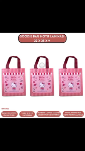 Kantong Belanja Tas Spunbond Tas Kain Goodie Bag (Paket Isi 12 P.cs)