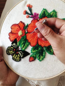 Handmade Thêu Hoa Dụng Cụ Thủ Công Đục Dày Thêu Dụng Cụ Khóa Đồ Chất Liệu Thủ Công Xuất Xứ Trung Quốc Bắc Kinh