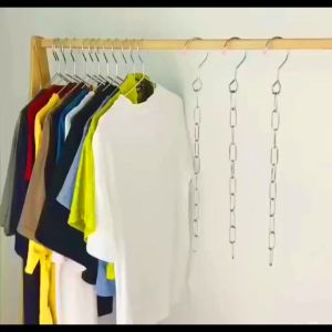 CeeJay โซ่แขวนของ 10 ช่อง ตะขอห่วง ช่องแขวนผ้า สำหรับผู้ชายช่วง 160-180 วิตามิน