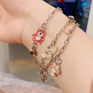 HG013 Gelang Rantai Unik Lucu Karakter Sanrio Melody Kuromi Fashion Anti Karat