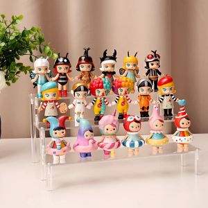 1-3Layer Acrylic Risers Transparent Display Stand Multi-functiona Display Stand Cosmetics Perfume Cupcakes Toy Mold Storage Rack