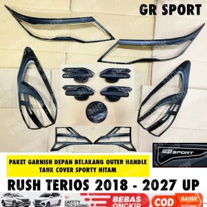 Paket Lengkap Rush Terios 2018 2024 2025 2026 2027 GR SPORT Garnish Depan Belakang Outer Handle Tank Cover Hitam Doff