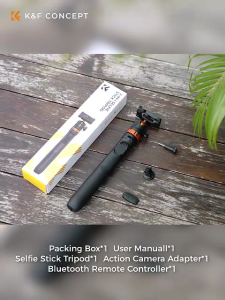 K&F Concept Tripod Phone Selfie Stick With Bluetooth Remote Control with FREE GIFT