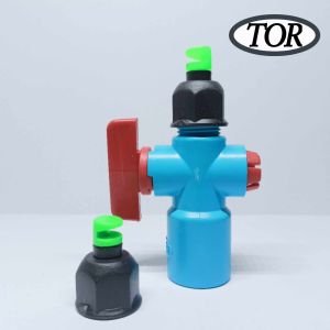 หัวรดน้ำด้านเดียว รูน้ำ5มิล สีเขียว เกลียวใน 1/2" (4หุน) 100ตัว