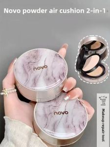 Novo Double Layer Powder Air Cushion Two-in-One Oil Control Makeup Long Lasting Smear-Proof Makeup Concealer Makeup Liquid Foundation BB Cream Female