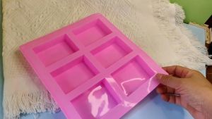 6 Cavity Silica Gel Mold Making Soap Ordinary Soap Mold Rectangular DIY Manual Soap Template Tray Mould Square Cake Candle Silicone Soap Mould 6 Cavity Rectangle Bake Tray Portable for Homemade DIY Mold - Lazada