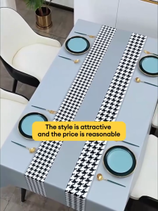 XTEN PVC Table Cloth Simple Table Cloth Waterproof Oil-Proof Tablecloth Dining Table Cloth Cover Table Coffee Tablecloth